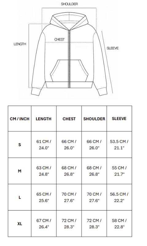 Other Galore 630GSM Zipup Hoodie Size US S / EU 44-46 / 1 - 4 Thumbnail