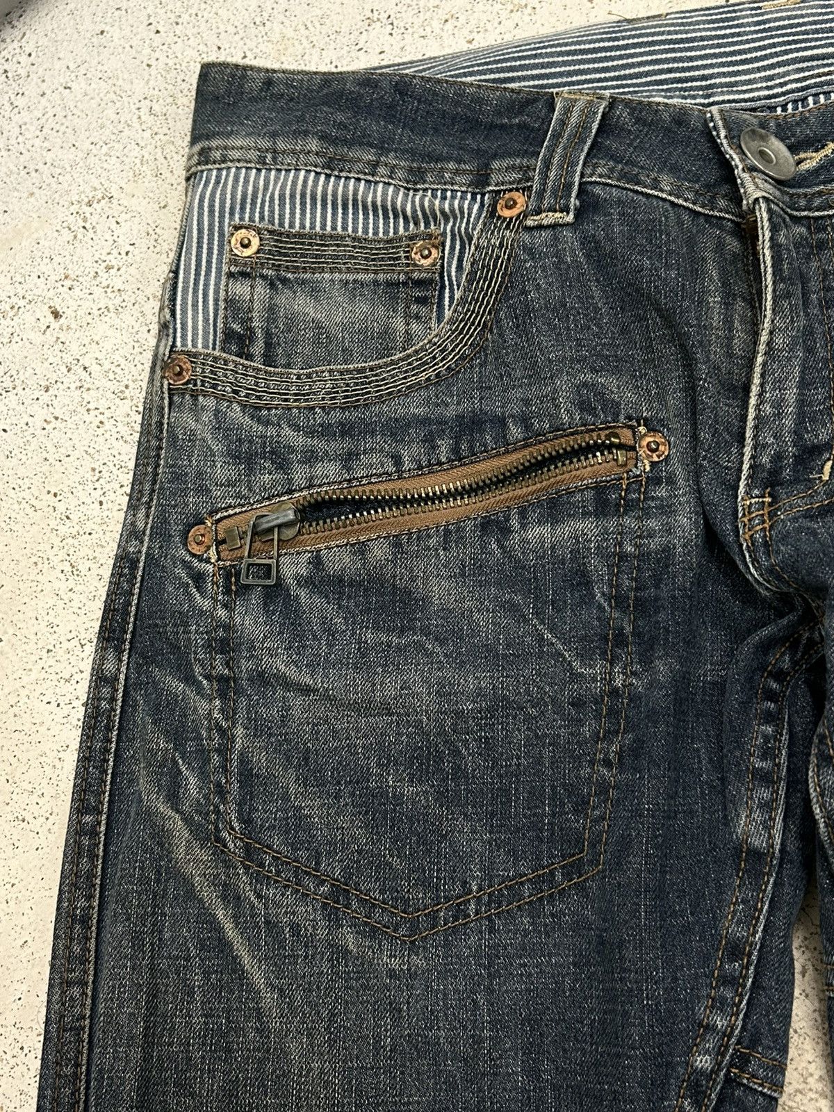 Japanese Brand Made In Heaven Unique Knee Arrow Kapital Style Junya Watanab Size US 33 - 11 Thumbnail