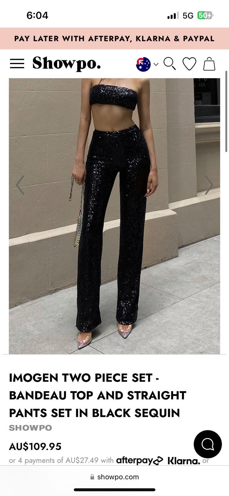 Versace IMOGEN TWO PIECE SET - BLACK Size XS / US 0-2 / IT 36-38 - 6 Thumbnail