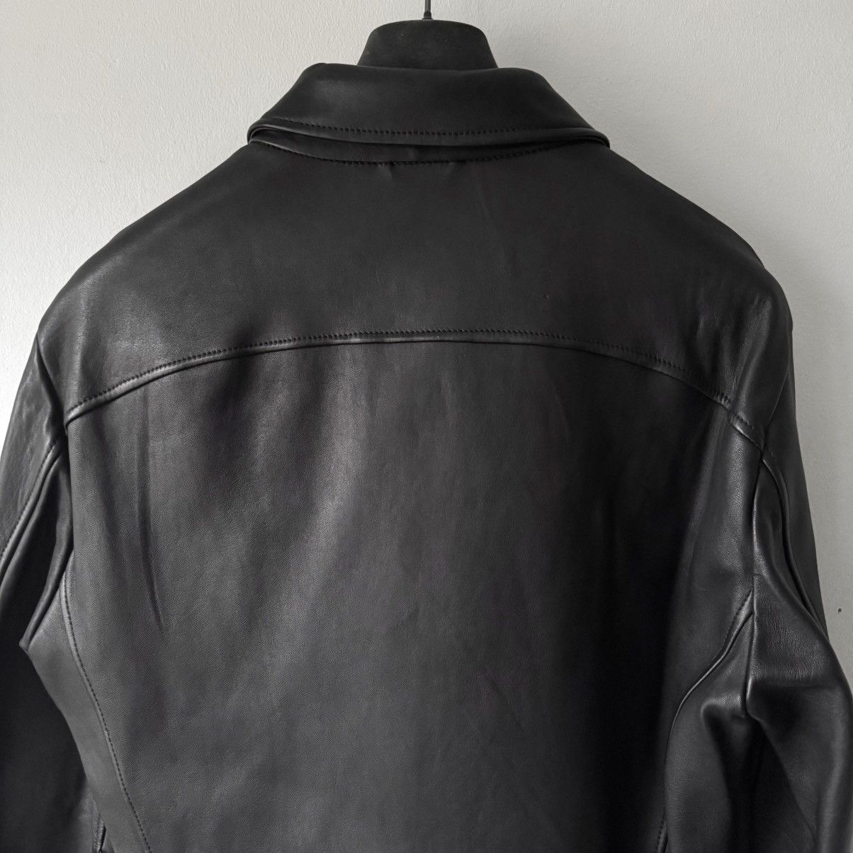 Ralph Lauren Purple Label Ralph Lauren Purple Label Black Lamb Leather Safari Jacket Size US L / EU 52-54 / 3 - 7 Thumbnail