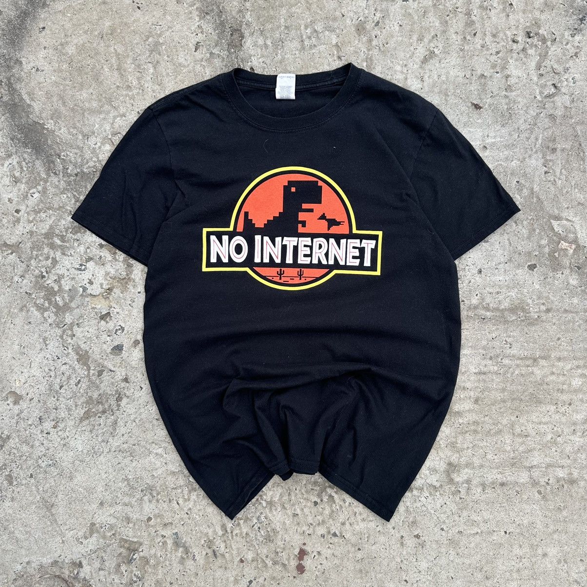 Vintage Vintage Japanese Style T-shirts No Internet Big Logo Joke Size US S / EU 44-46 / 1 - 2 Thumbnail