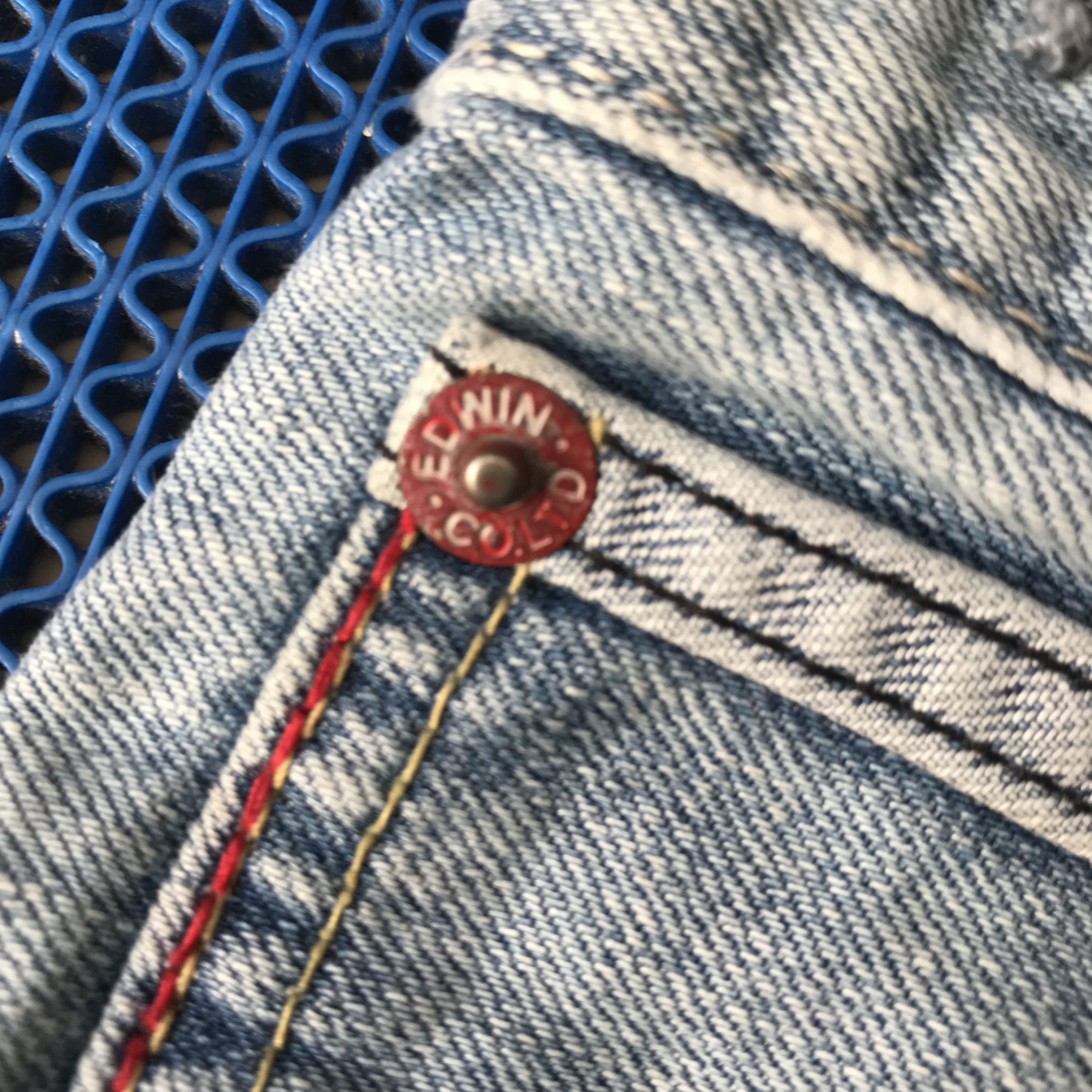 Edwin Vintage Edwin Shortpants Blue Jeans Button Permex Size US 29 - 6 Thumbnail
