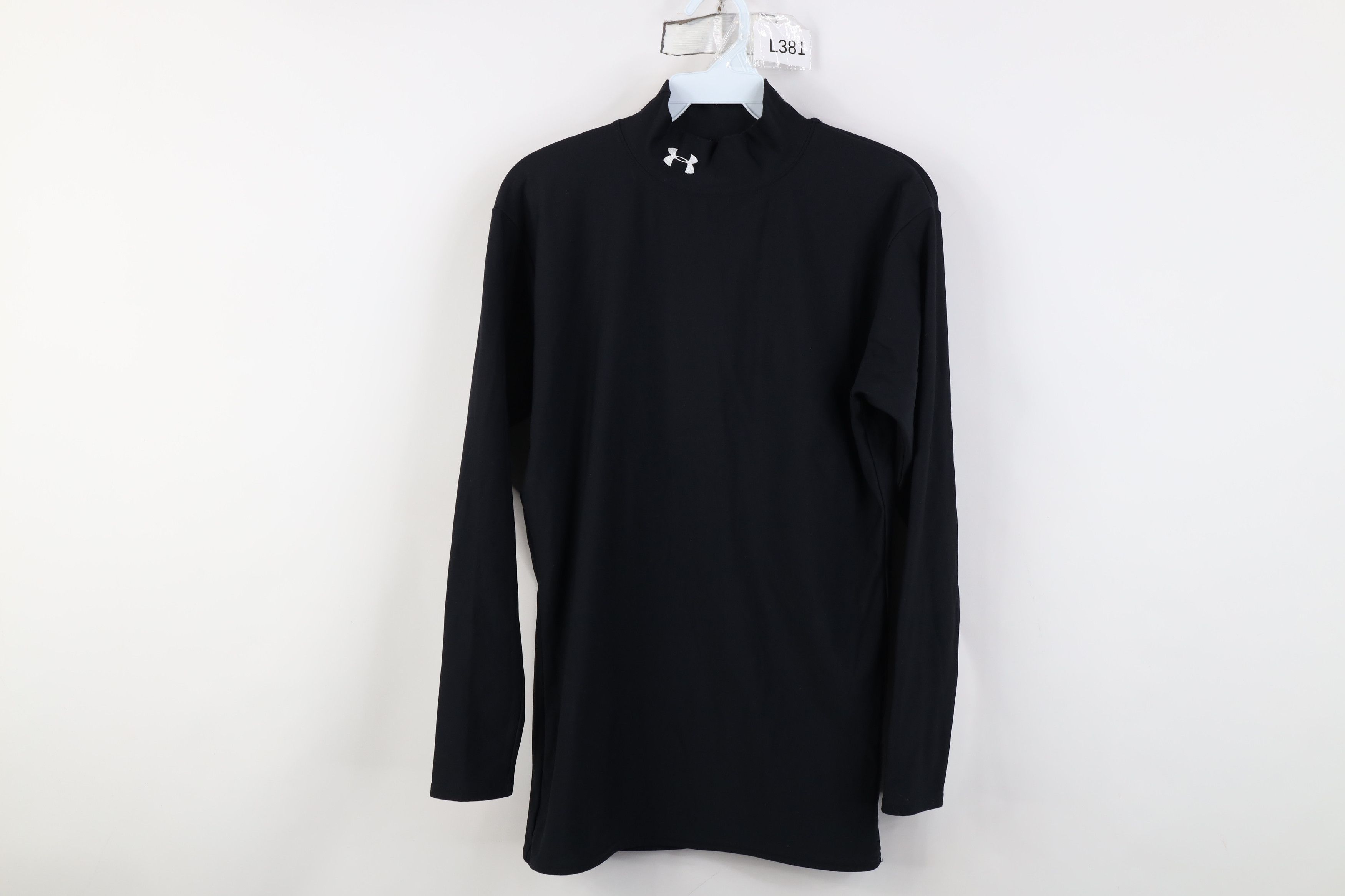 Under Armour Vintage Under Armour Compression Mock Neck T-Shirt Black Size US L / EU 52-54 / 3 - 1 Thumbnail