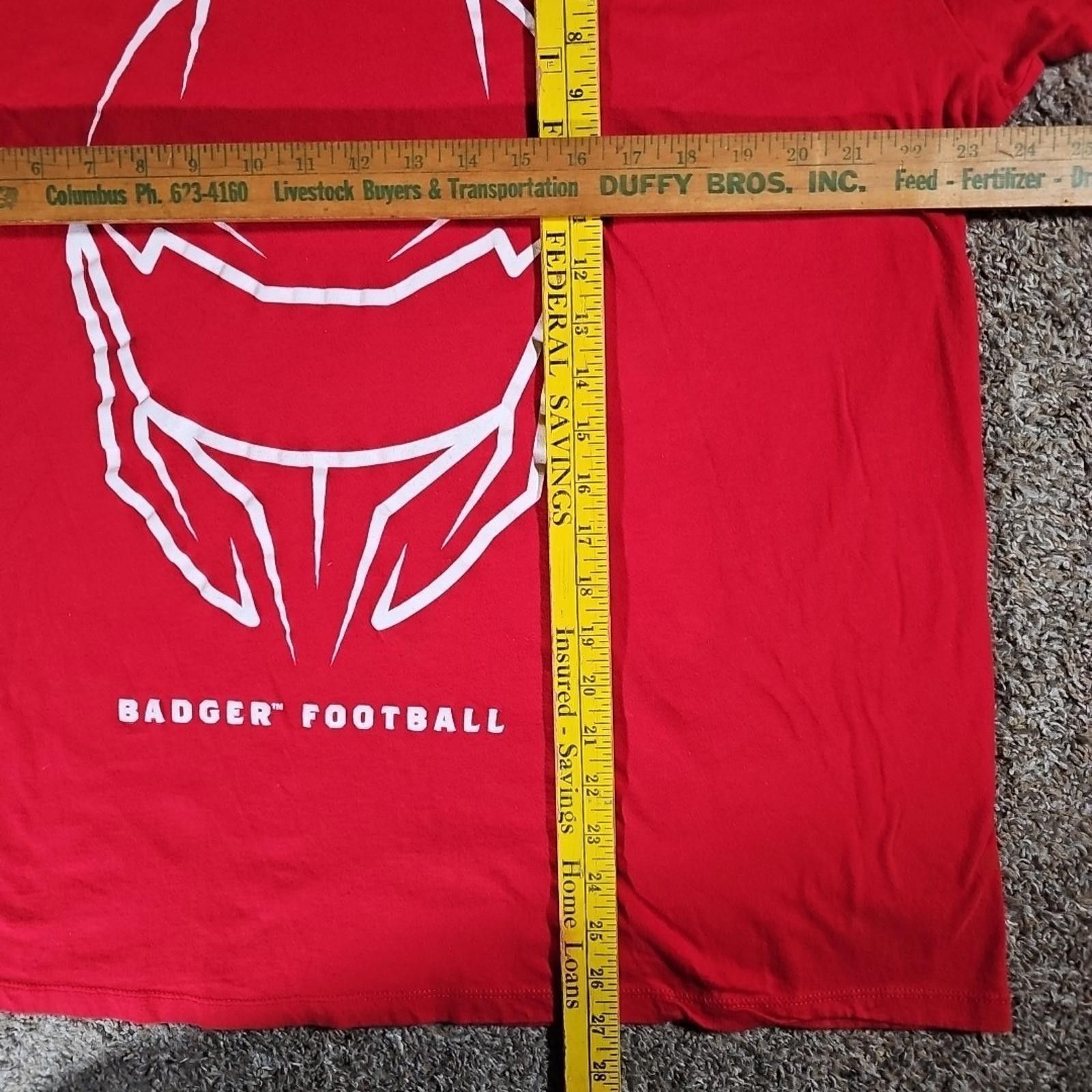 Alstyle Alstyle WI Badgers Football Tshirt Size ONE SIZE - 5 Thumbnail