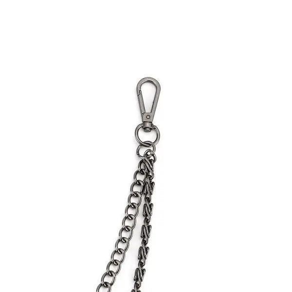 Jean Punk Spiked Jeans Chain Accessories Size ONE SIZE - 6 Thumbnail