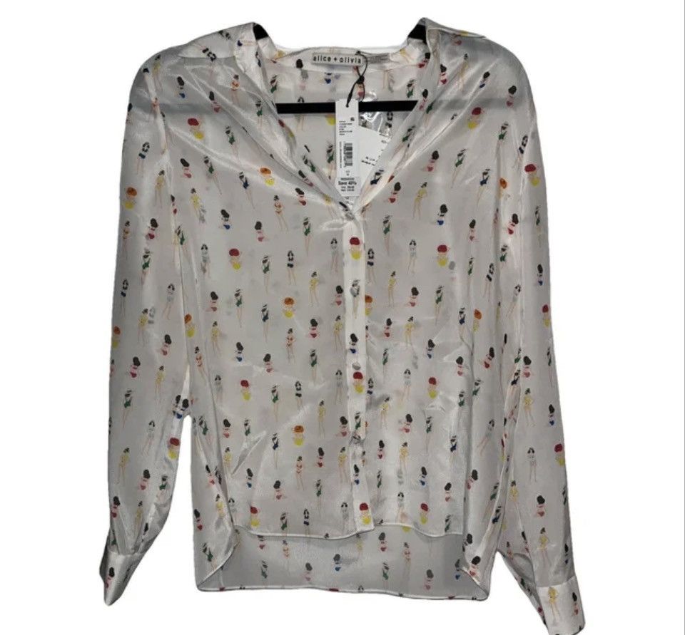 Alice + Olivia Alice & Olivia Eloise Button Down Blouse Size M / US 6-8 / IT 42-44 - 1 Thumbnail