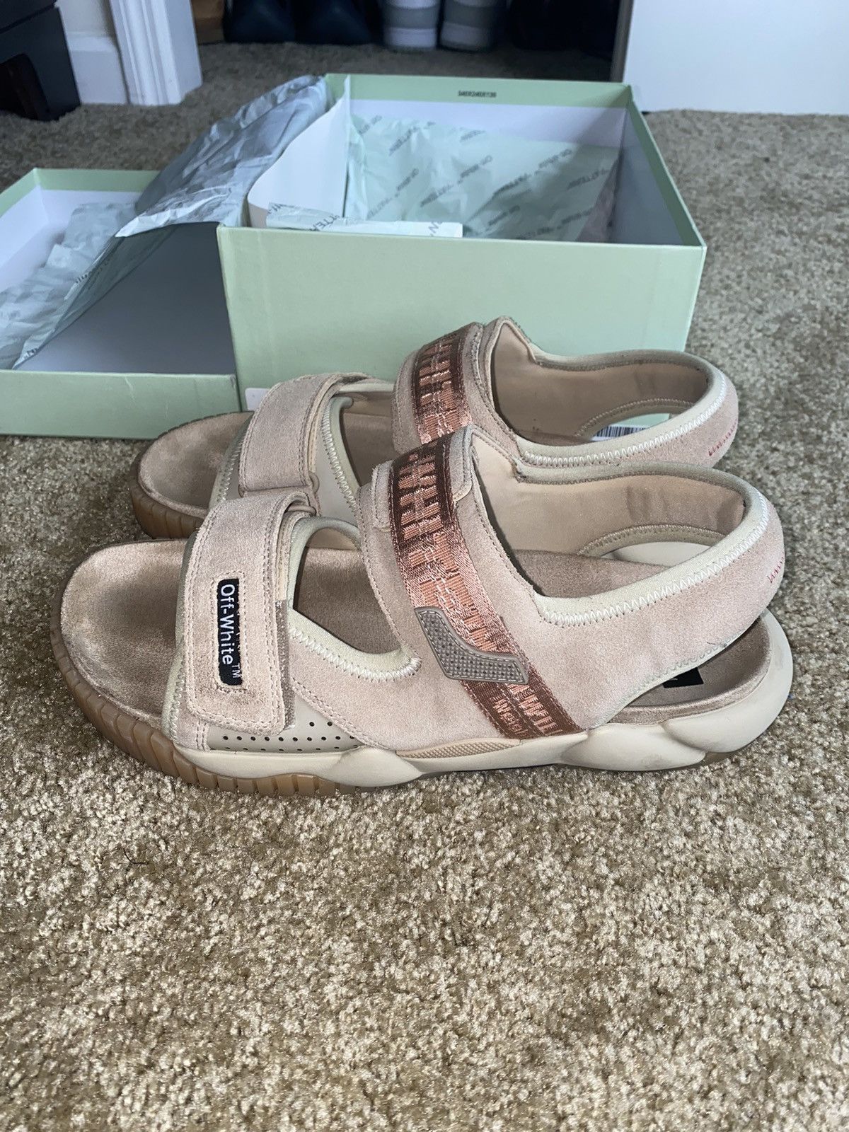 Off-White Off-White Oddsy Minimal Treckking Sandals Size US 11 / EU 44 - 11 Thumbnail