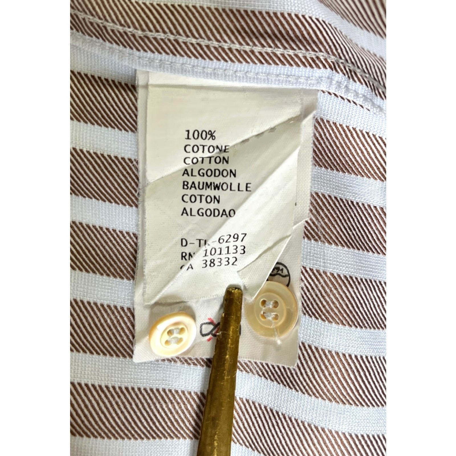 Ermenegildo Zegna VINTAGE Ermenegildo Zegna Button-Up Shirt Stripes XL Mens Size US XL / EU 56 / 4 - 5 Thumbnail