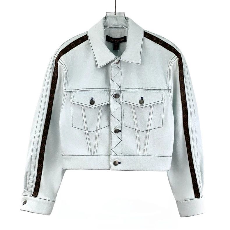 Louis Vuitton Louis Vuitton Light blue cotton lapel single-breasted long Size XS / US 0-2 / IT 36-38 - 1 Thumbnail