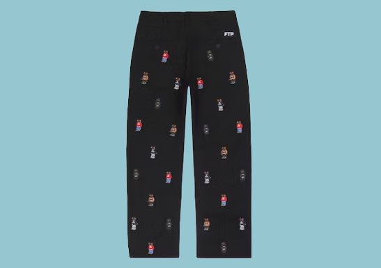 Fuck The Population FTP Bear Chino Pant Black Size US 32 / EU 48 - 2 Thumbnail