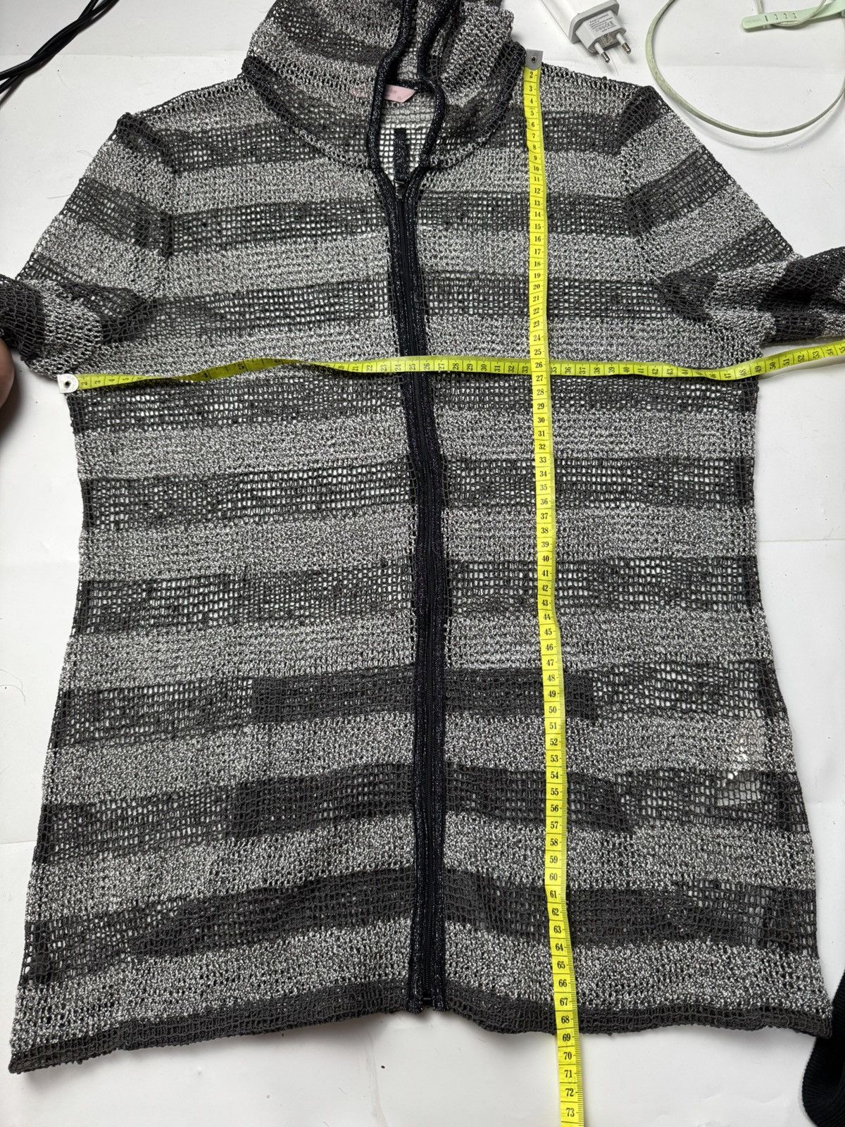 Beauty Beast × Hysteric Glamour × Japanese Brand Net Striped Hoodie Archived Styled Olivia Ifsix Lgb Goa Size US M / EU 48-50 / 2 - 8 Thumbnail