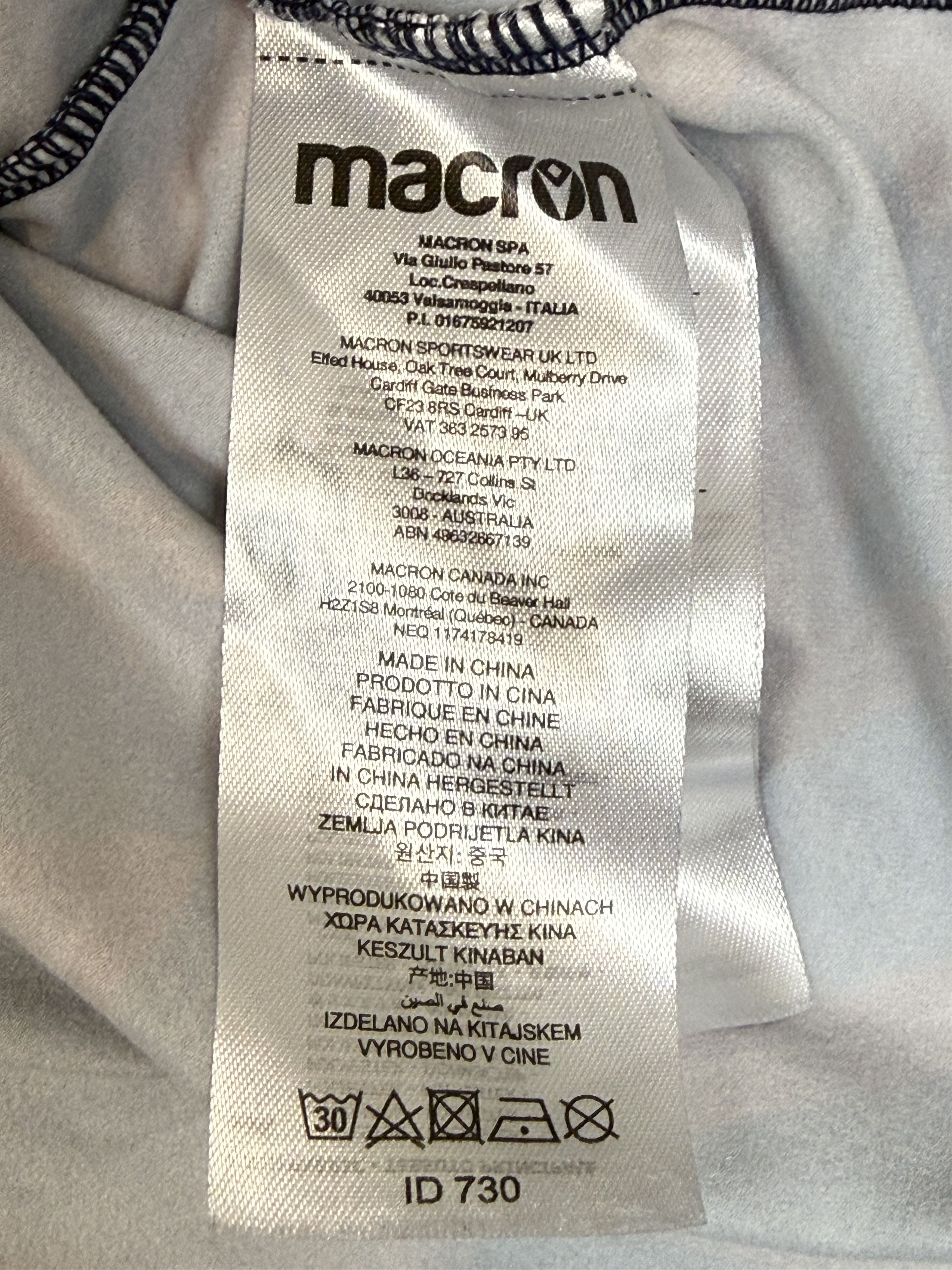 Macron Macron Aalborg 2023/2024 Football Soccer Track Jacket Size US L / EU 52-54 / 3 - 8 Thumbnail