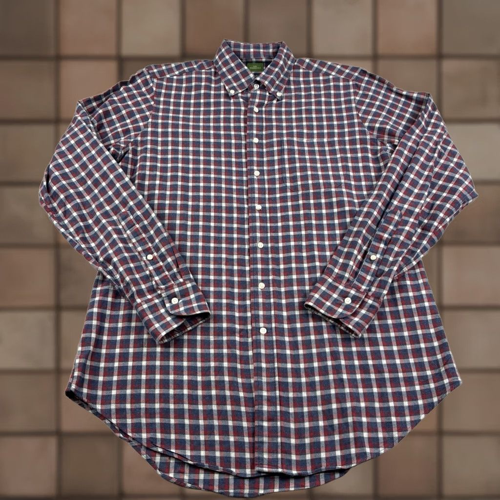 Sid Mashburn Sid Mashburn Flannel Shirt Mens M Blue Red Plaid Button-Up Casual Preppy Size US M / EU 48-50 / 2 - 1 Thumbnail