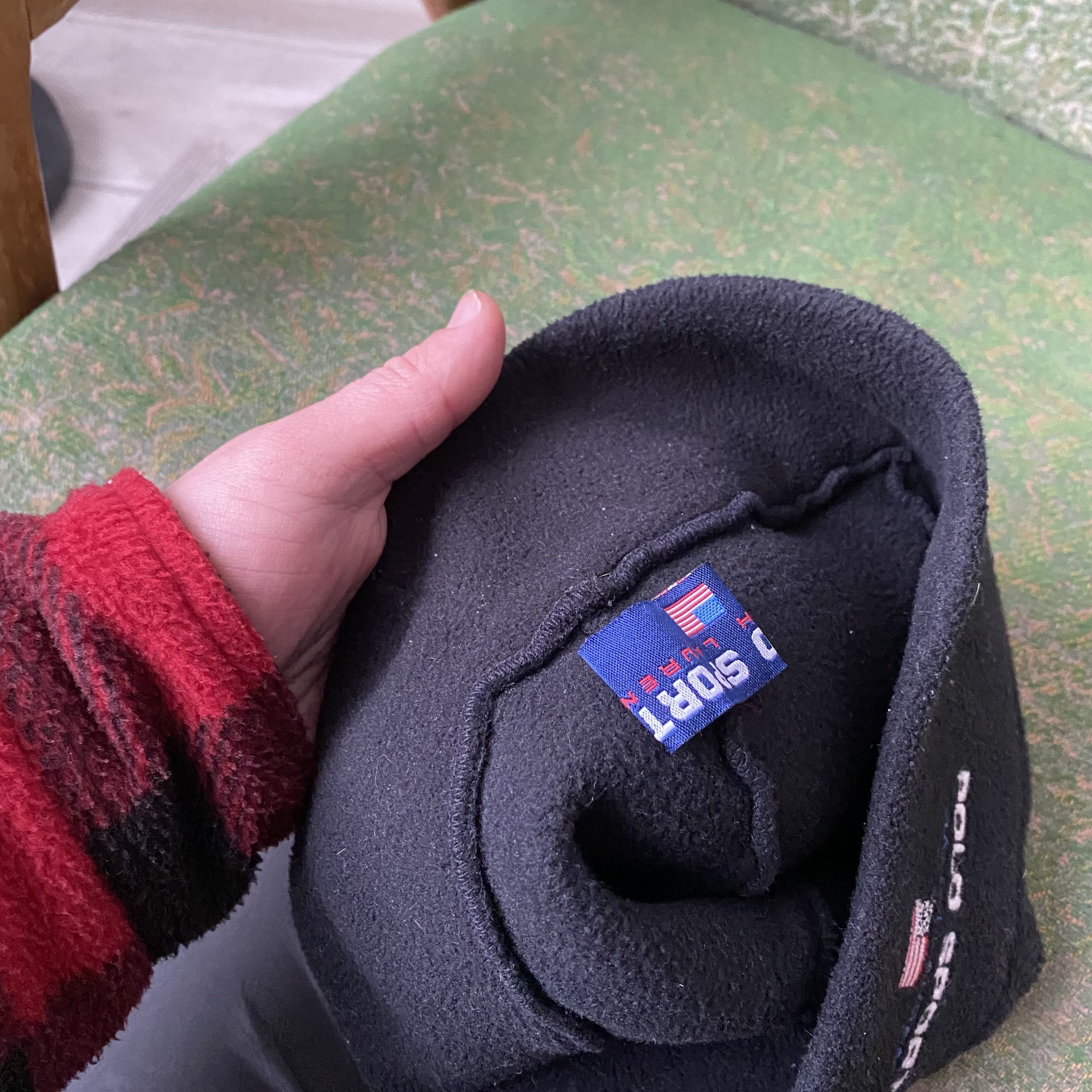Polo Ralph Lauren Vintage 90s Polo Ralph Lauren Fleece Hat Y2K Polo Sport Size ONE SIZE - 4 Thumbnail