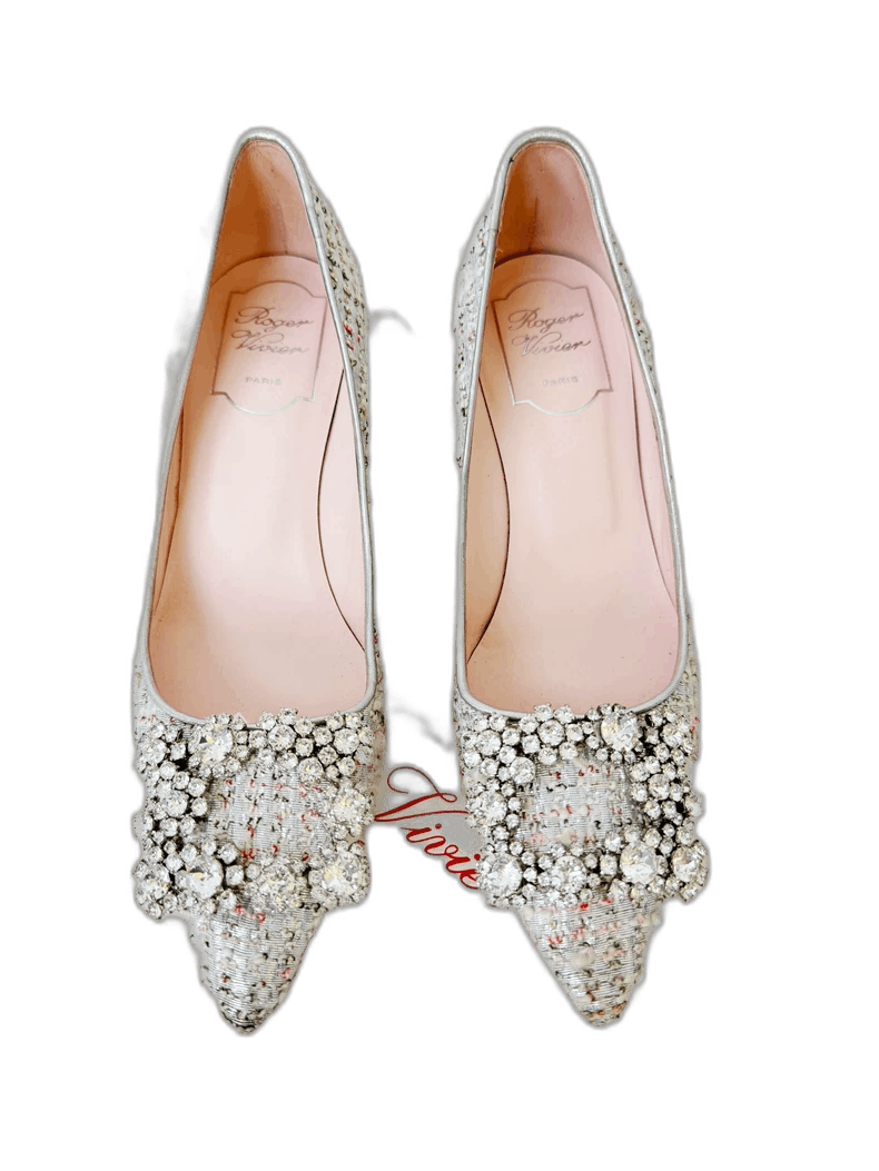 Roger Vivier Water Diamond Weave Shoes