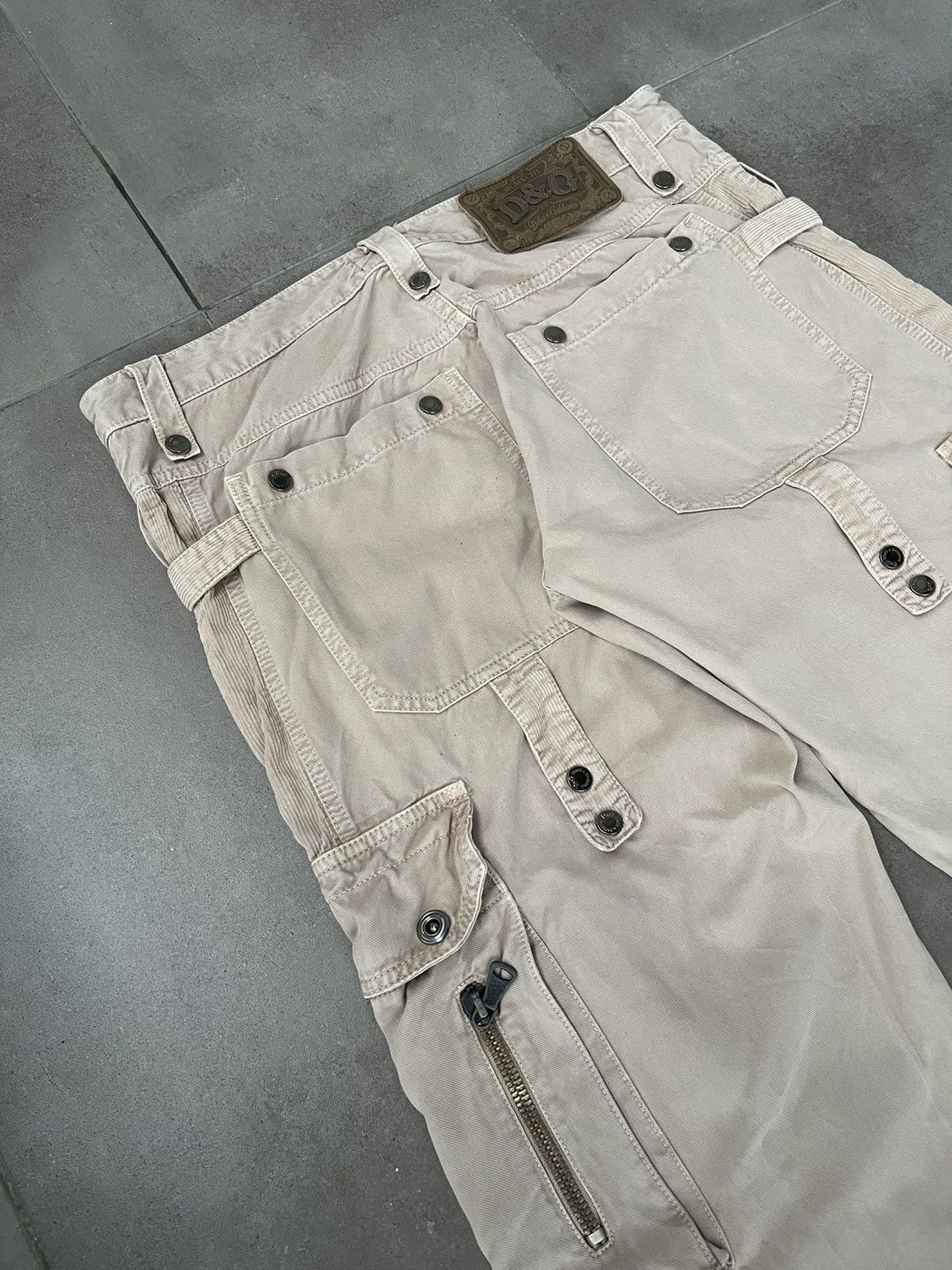 Dolce & Gabbana AW03 Archive Dolce & Gabbana Cargo Beige Pants Size US 34 / EU 50 - 20 Thumbnail