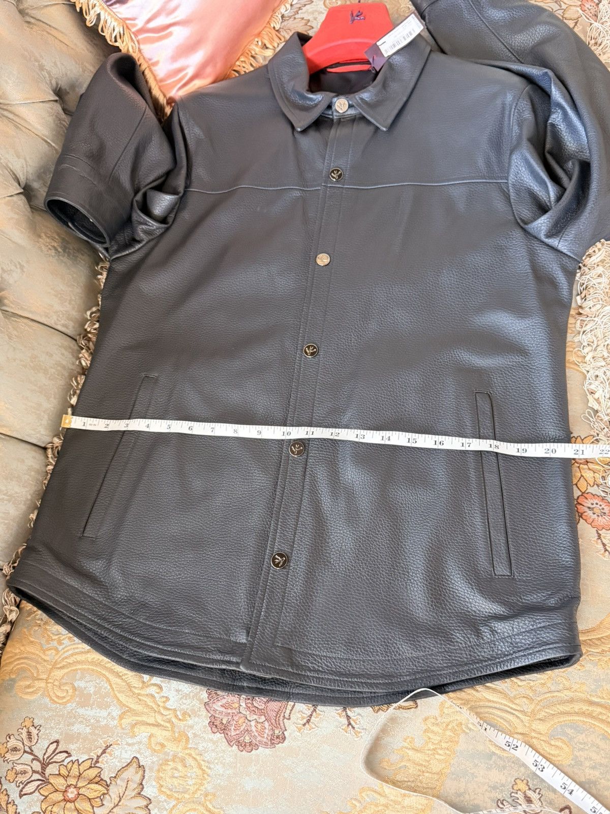 Isaia Napolii New ISAIA NAPOLI Men Deerskin Leather Shirt Jacket Overshirt Size US M / EU 48-50 / 2 - 17 Thumbnail