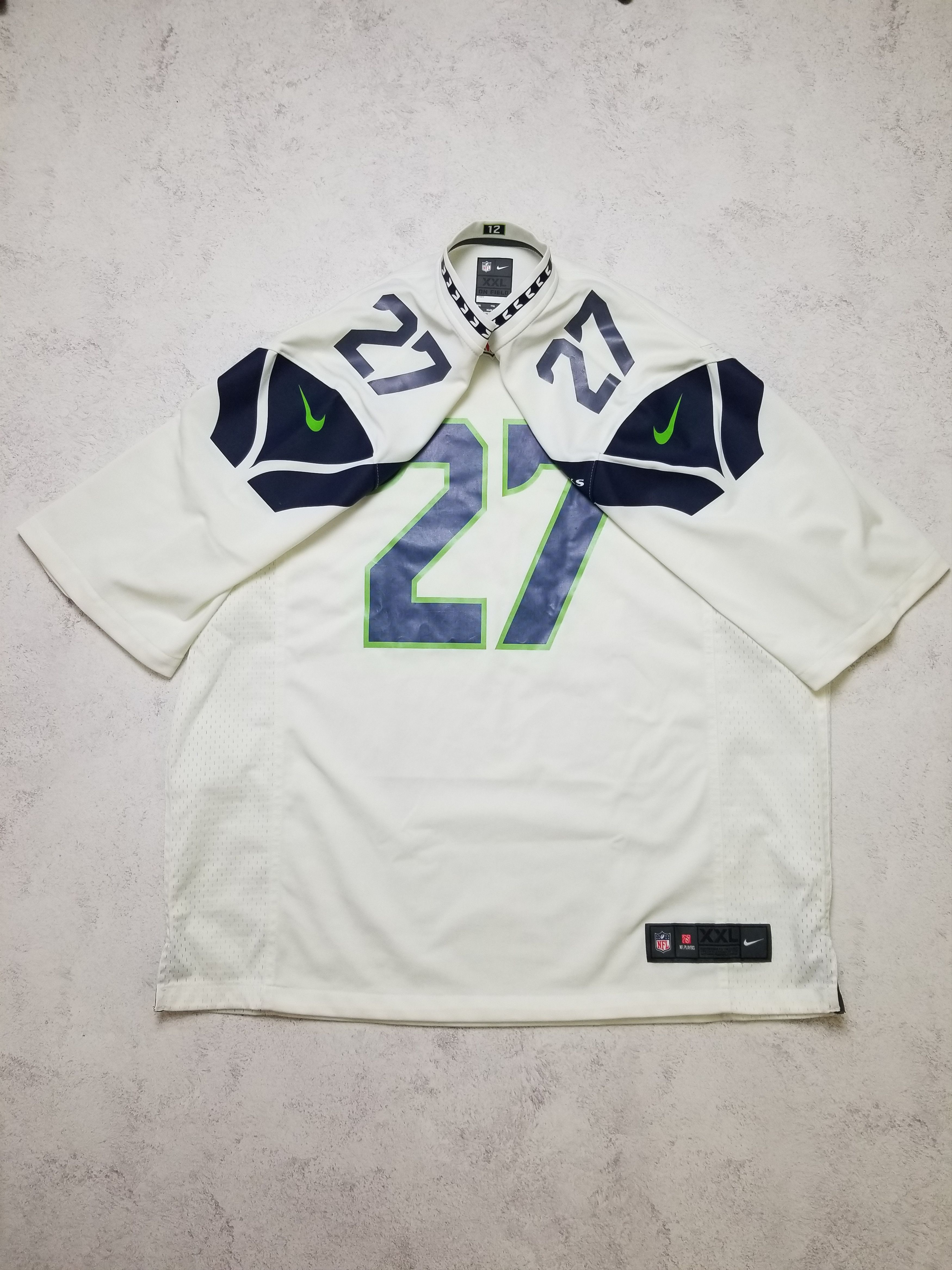Nike Nike Seattle Seahawks # 27 Subat NFL Jersey Size US XXL / EU 58 / 5 - 2 Thumbnail