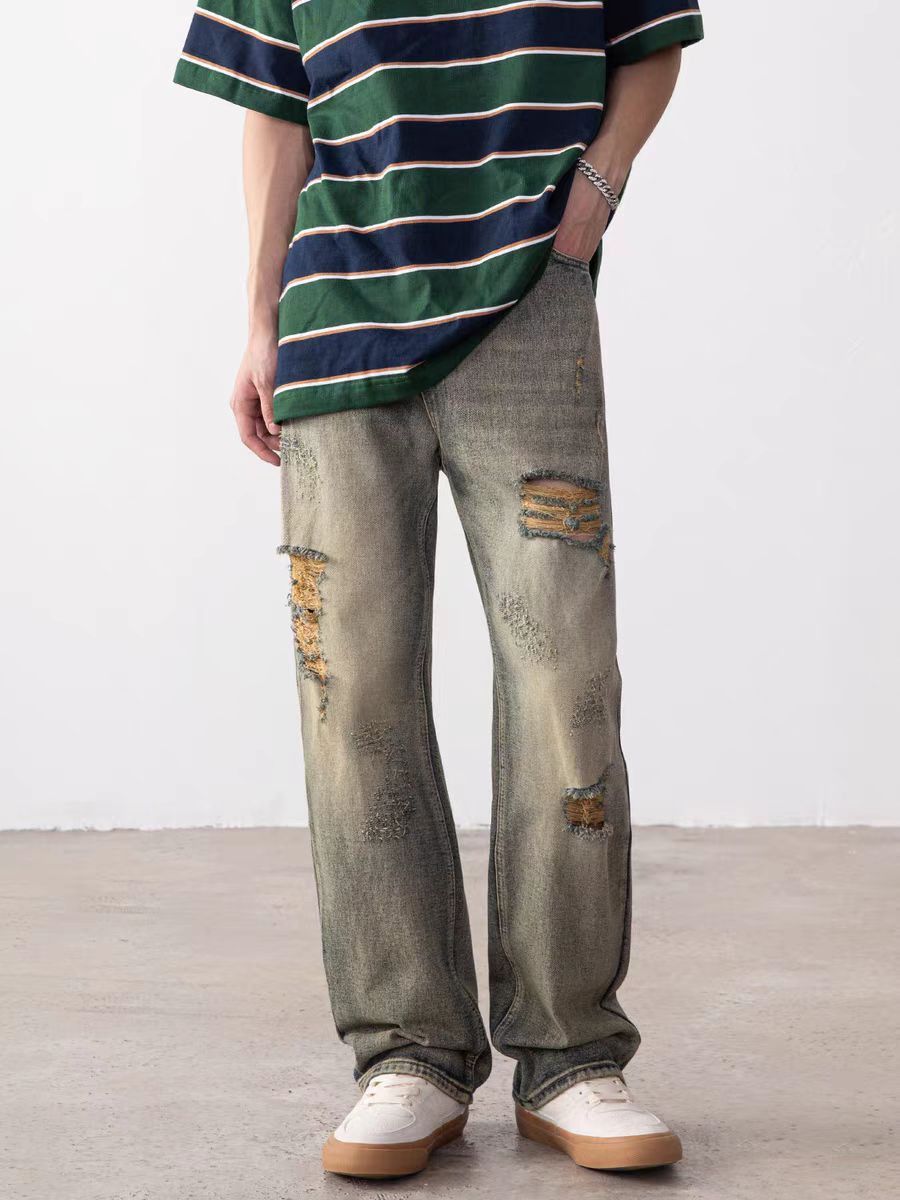Japanese Brand × Vintage Hip-hop ripped washed and distressed jeans Size US 36 / EU 52 - 2 Thumbnail