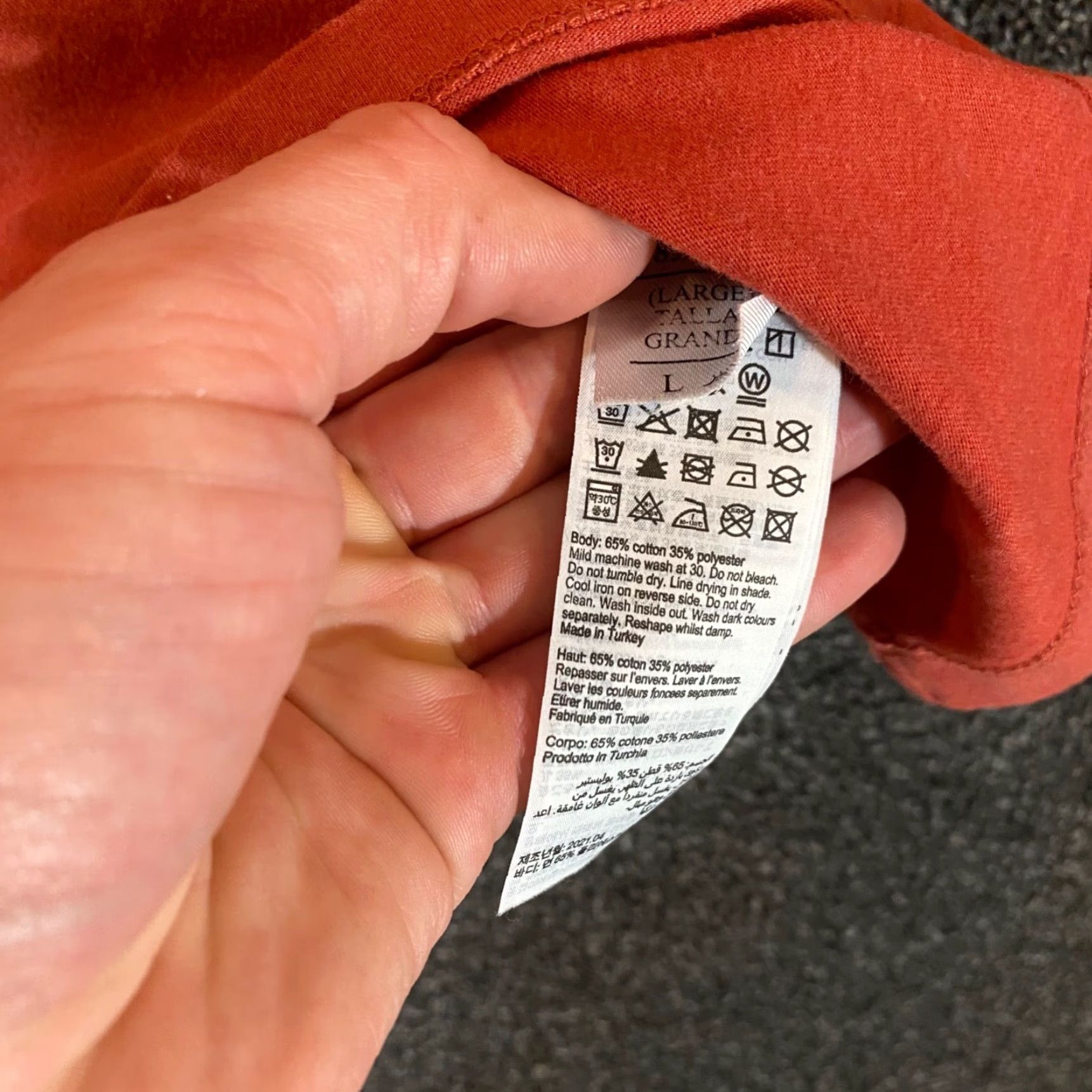 Allsaints VINTAGE Allsaints Shirt Mens Large Orange Tee Short Sleeve Logo Designer Casual Size US L / EU 52-54 / 3 - 6 Thumbnail
