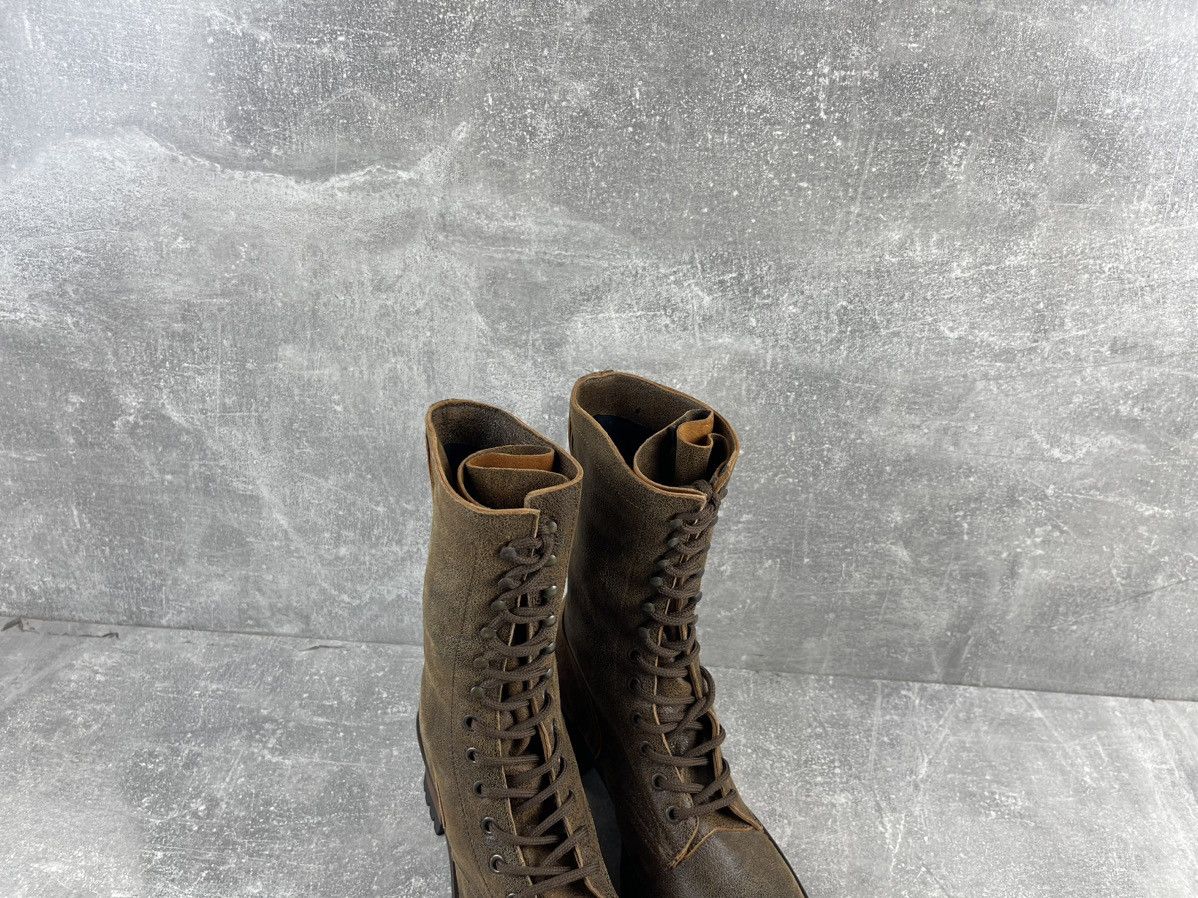 Vintage Vintage Italian Avant Garde Western Leather Brown Boots Size US 8 / IT 38 - 4 Thumbnail