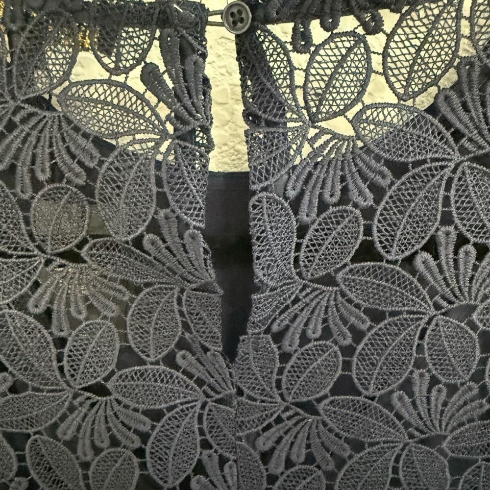 Other Maje Repine Marine Navy Blue Lace Crepe Dress size XL NEW Size XL / US 12-14 / IT 48-50 - 10 Thumbnail
