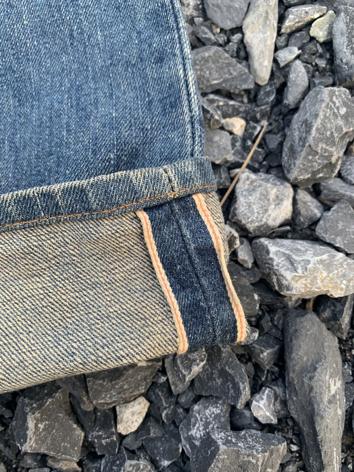 Kapital VINTAGE EDWIN 505XX SELVEDGE RUSTY JAPANESE DISTRESSED DENIM Size US 31 - 9 Thumbnail
