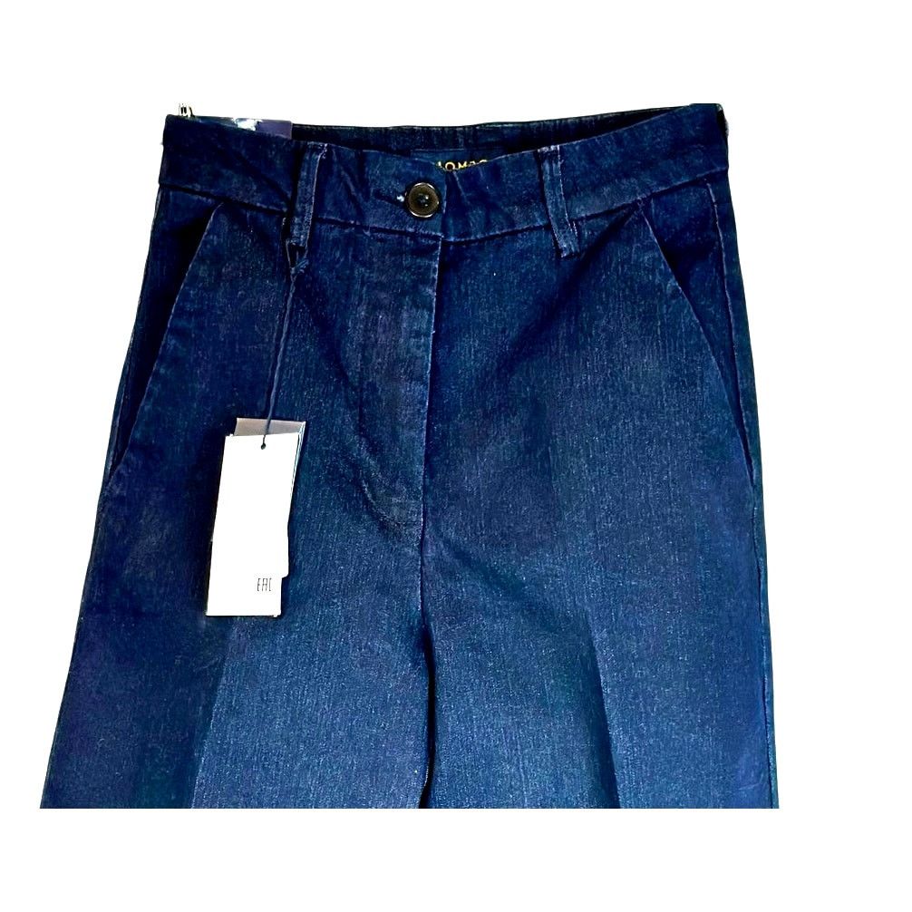 PIOMBO MP Piombo Wide Leg Womens Jeans in Blue size 2 Size 26" / US 2 / IT 38 - 5 Thumbnail