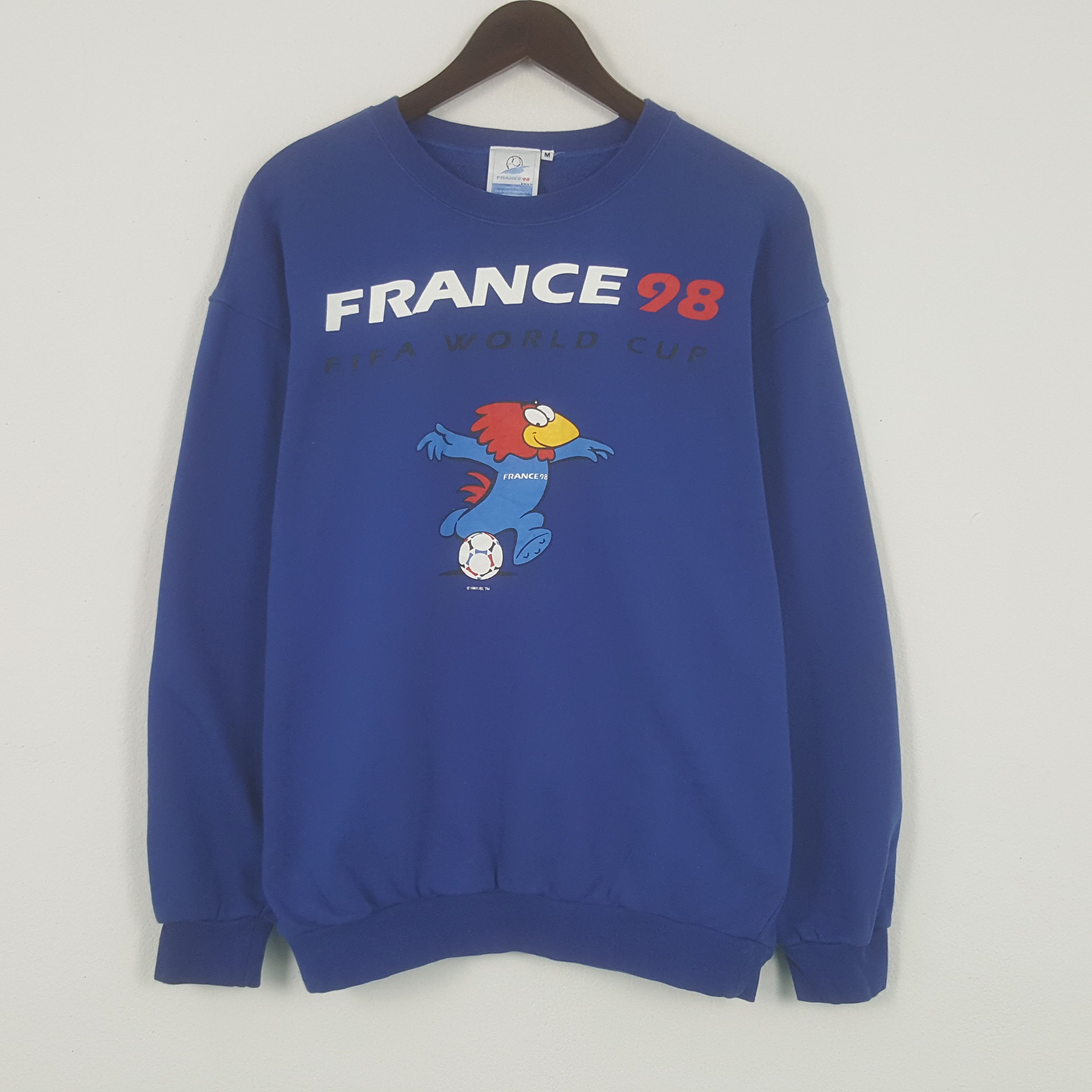 Vintage Vintage France Fifa World Cup Sweatshirt Size US L / EU 52-54 / 3 - 1 Thumbnail