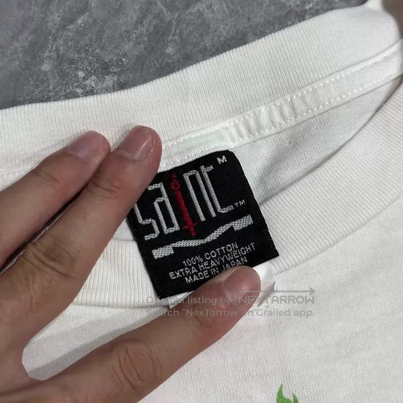 Saint Michael Saint Michael Beige white apple rainbow mark washed short Size US M / EU 48-50 / 2 - 4 Thumbnail