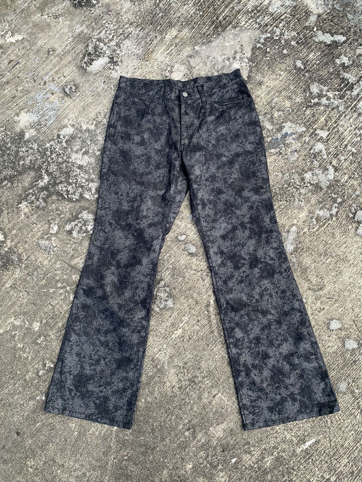 If Six Was Nine × Le Grande Bleu (L.G.B.) × Tornado Mart A.S.M atelier sab men stretchable flare bootcut pants Size 31" - 1 Thumbnail