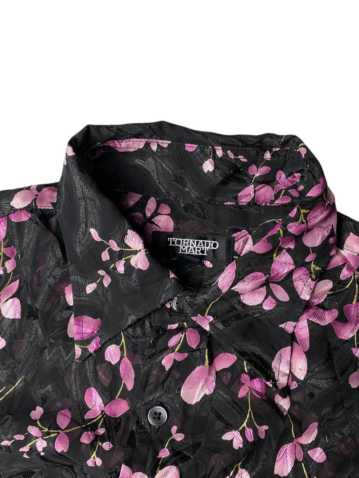 If Six Was Nine 2000's Tornado Mart Sakura Floral Shirts Size US M / EU 48-50 / 2 - 3 Thumbnail