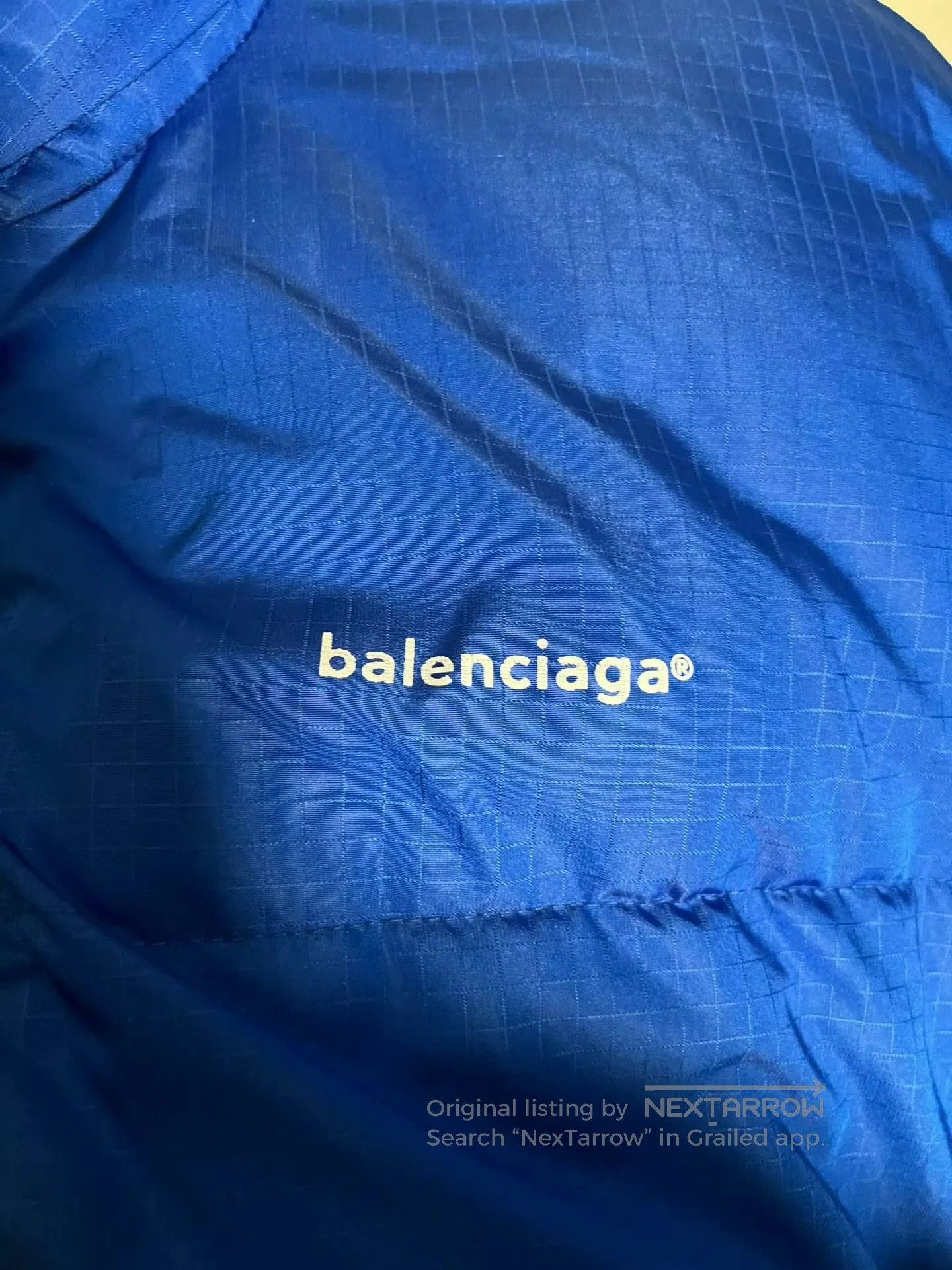 Balenciaga Balenciaga Blue Logo Puffer Jacket OS Size 44. Size US L / EU 52-54 / 3 - 3 Thumbnail