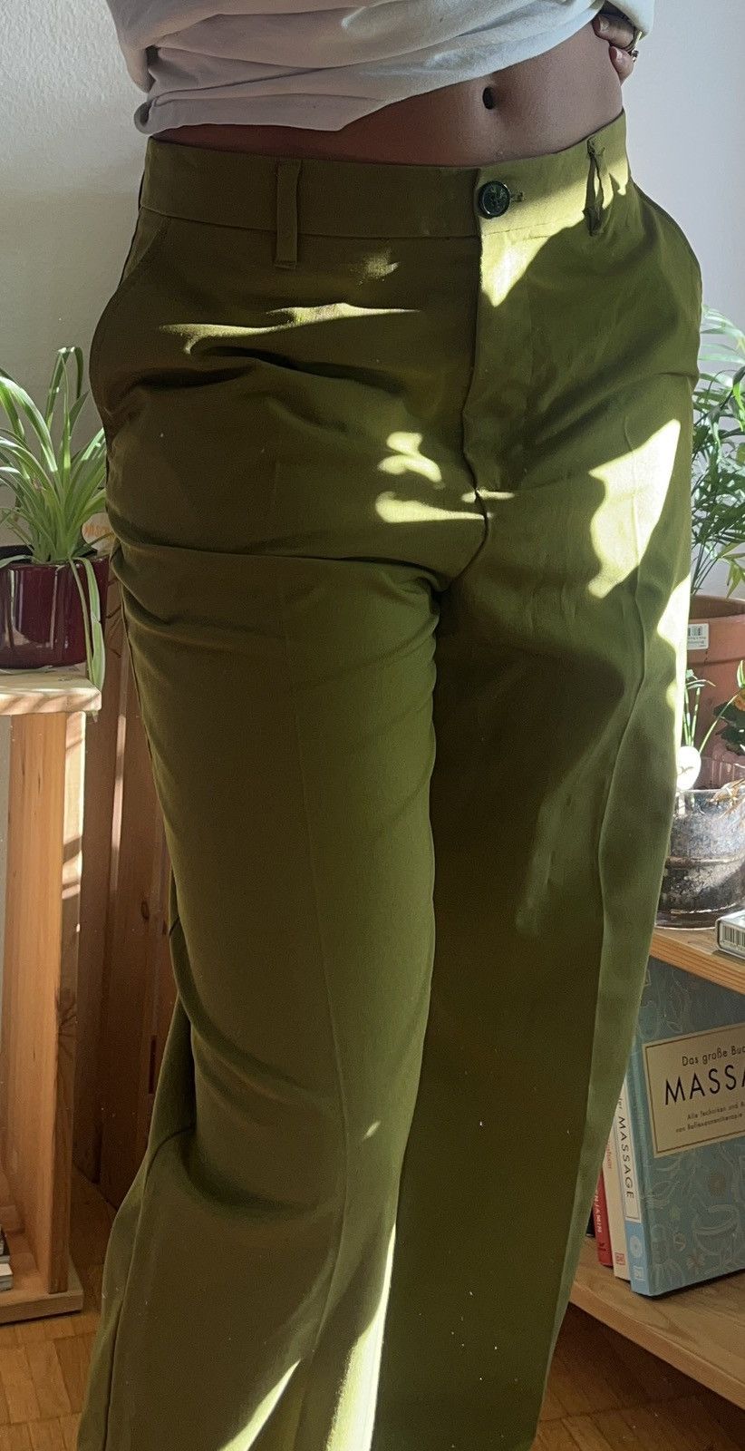 Weekday Green Blazer Pants Size 27" / US 4 / IT 40 - 4 Thumbnail