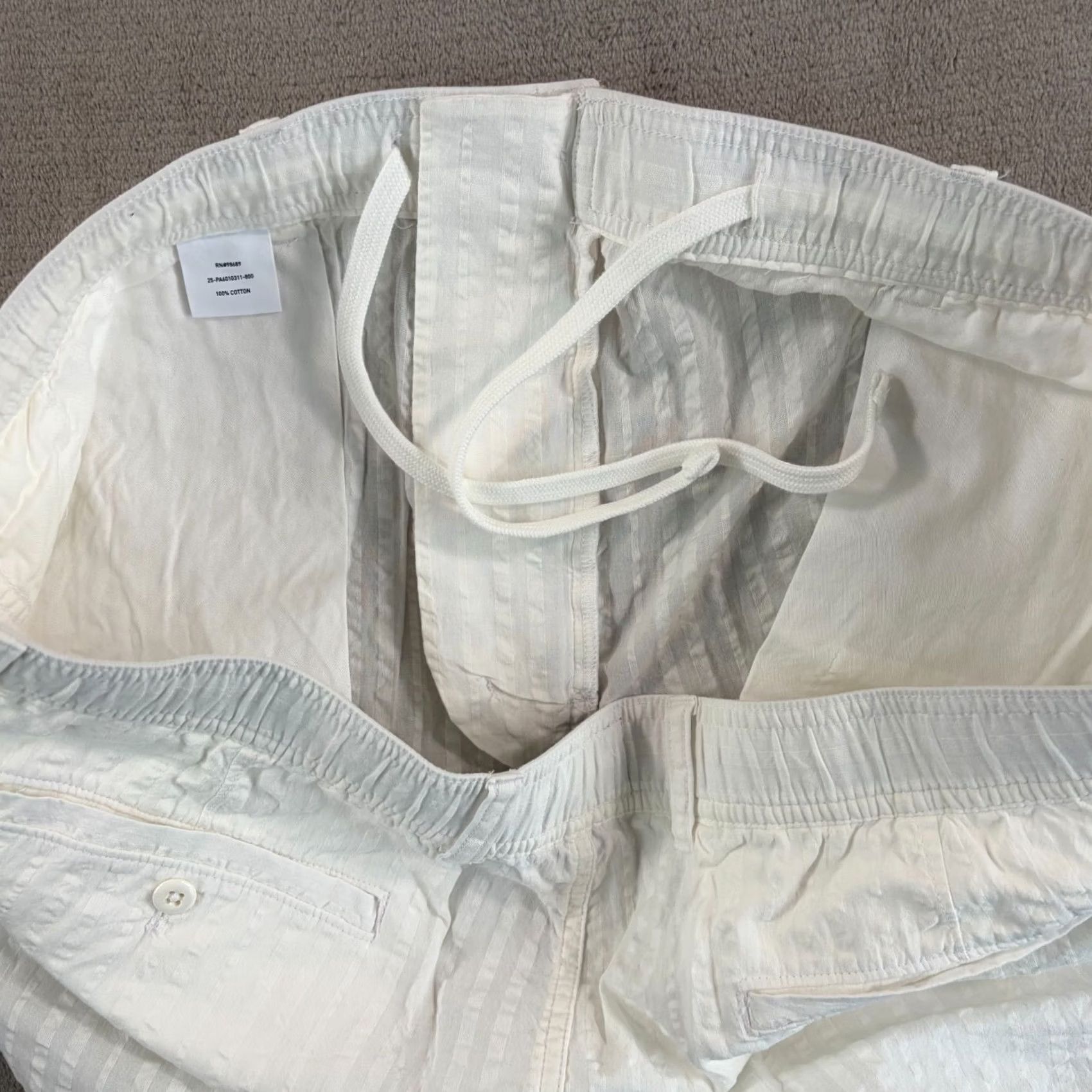 Todd Snyder Todd Snyder White 5" Seersucker Beachcomber Shorts Men 2XL Designer NWT Size US 39 - 4 Thumbnail