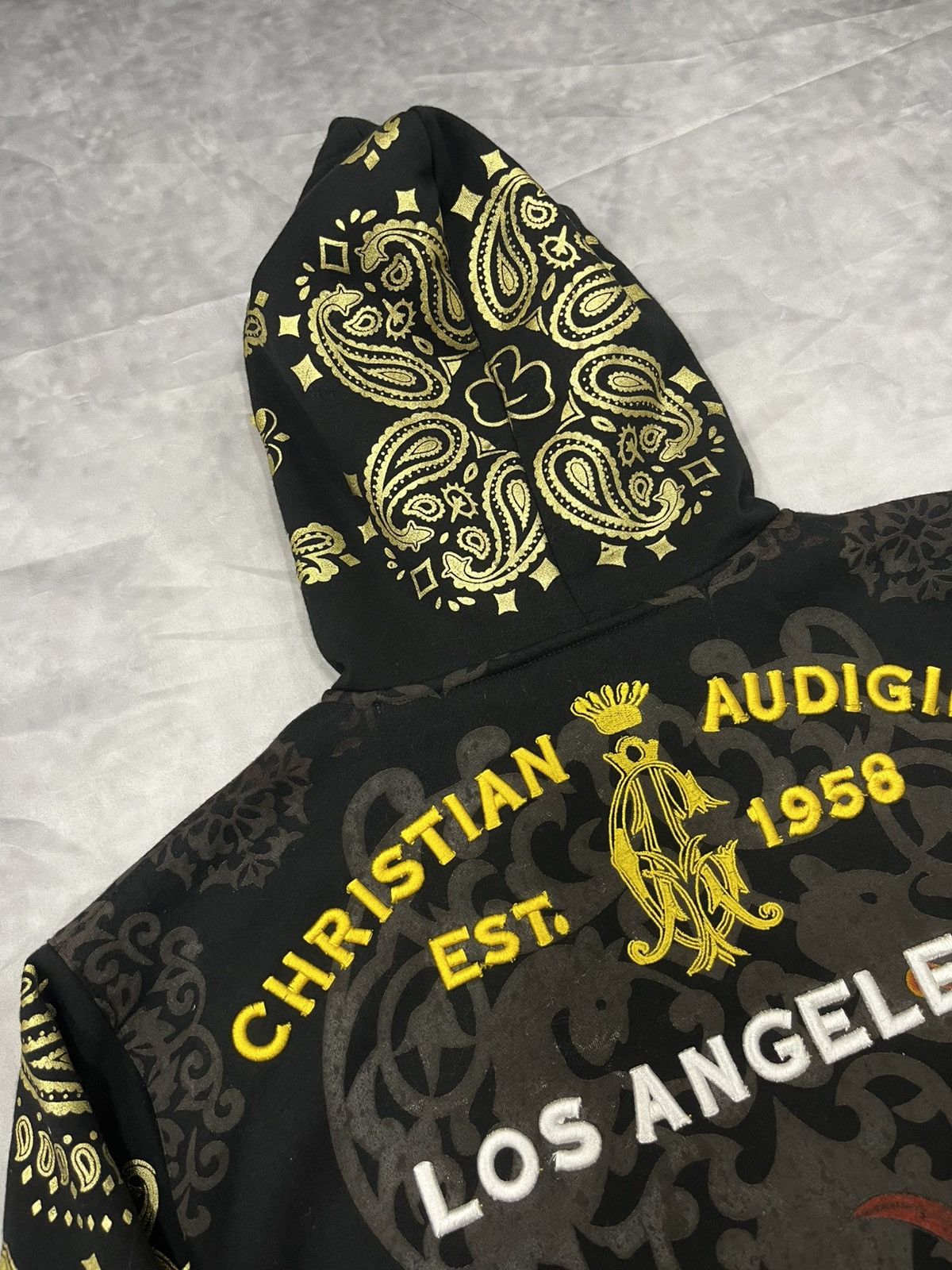 Christian Audigier Christian Audigier Ed Hardy Vintage Tatoo Full Zip Hoodie Size US XL / EU 56 / 4 - 8 Thumbnail