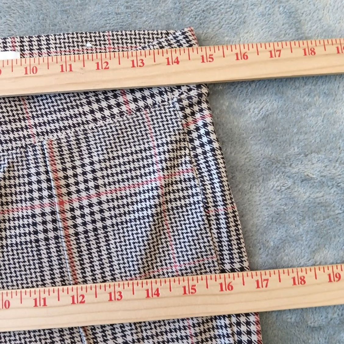 Old Navy Old Navy Stevie Legging Ankle Pants Womens Medium Brown Pink Plaid Pull On Size 32" / US 10 / IT 46 - 3 Thumbnail