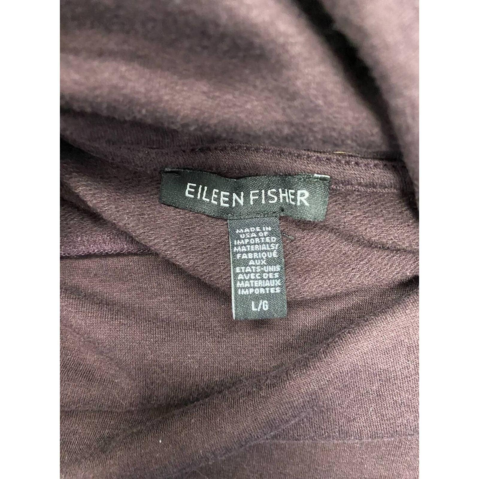 Eileen Fisher Eileen Fisher Mock Washable Organic Coton Top Size L A000472 Size L / US 10 / IT 46 - 7 Thumbnail