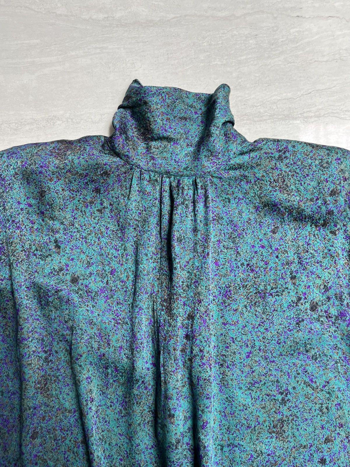 Lanvin LANVIN Paris Green Motive Blouse Size M / US 6-8 / IT 42-44 - 3 Thumbnail