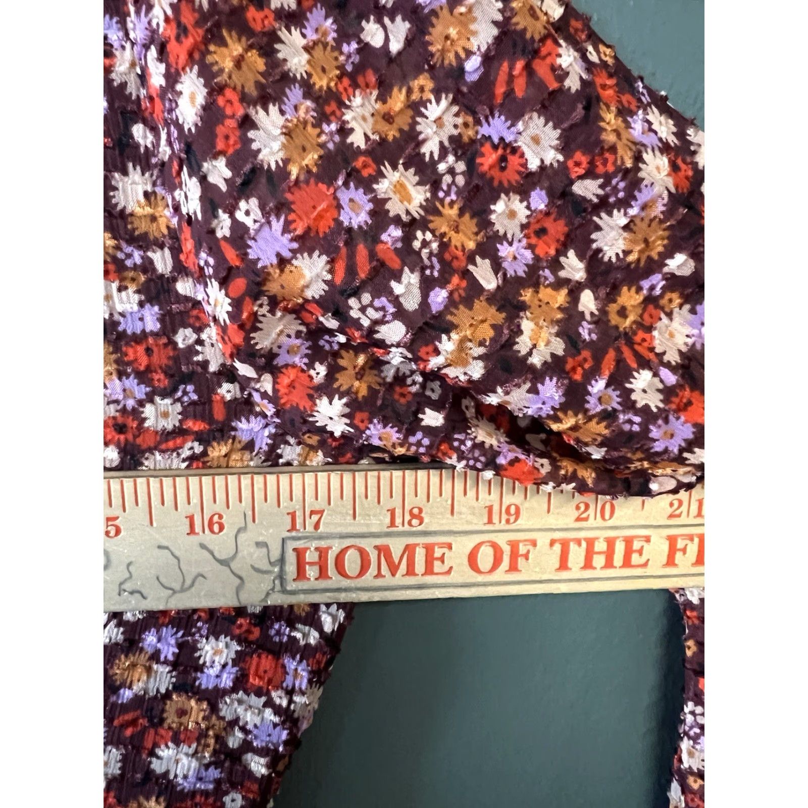Madewell Madewell Dress Midi Floral Red 3/4 Sleeve Womens Size 2 Size XS / US 0-2 / IT 36-38 - 4 Thumbnail