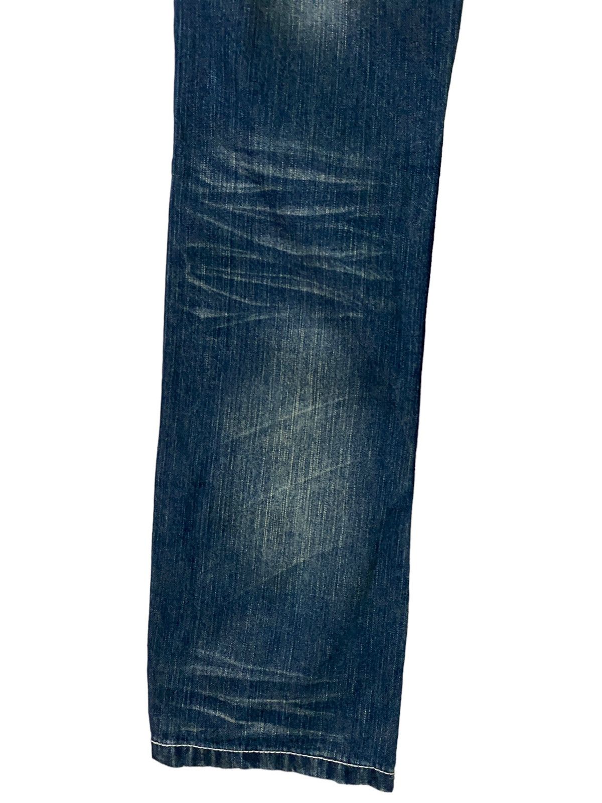 Japanese Brand × Vintage VINTAGE BLUE MOON BLUE SPELL OUT CLAWMARK LOW WAIST DENIM Size US 34 / EU 50 - 13 Thumbnail