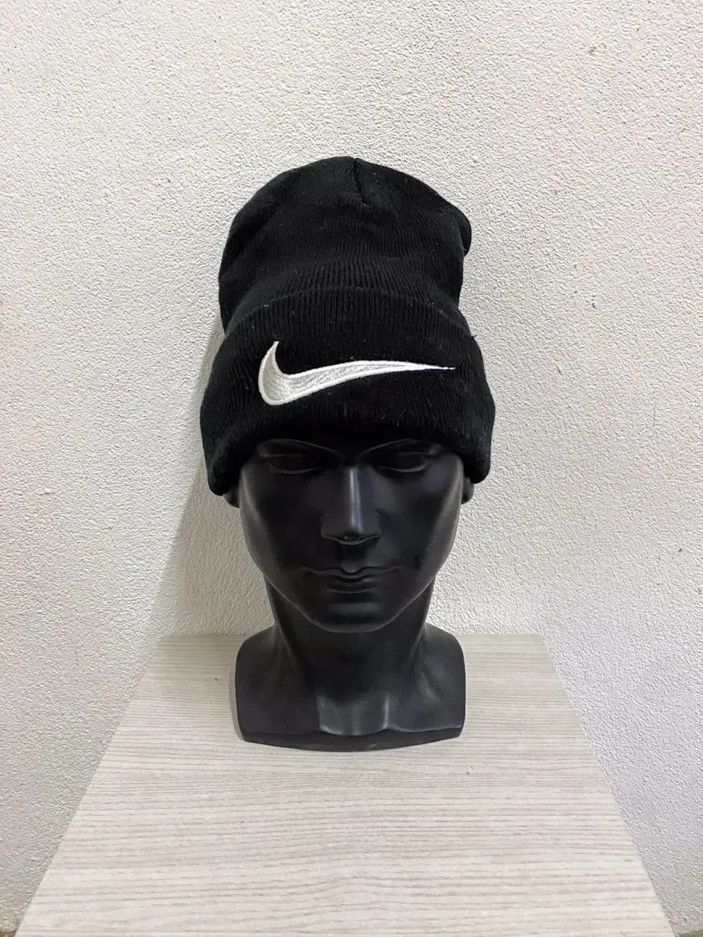Nike × Vintage Nike Swoosh Beanie Hat Size ONE SIZE - 2 Thumbnail