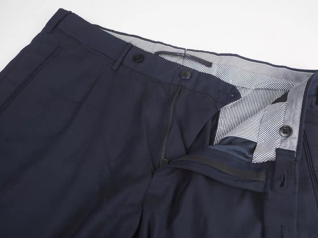 Ermenegildo Zegna Ermenegildo Zegna Wool Suit Pants - Navy Size US 30 / EU 46 - 3 Thumbnail