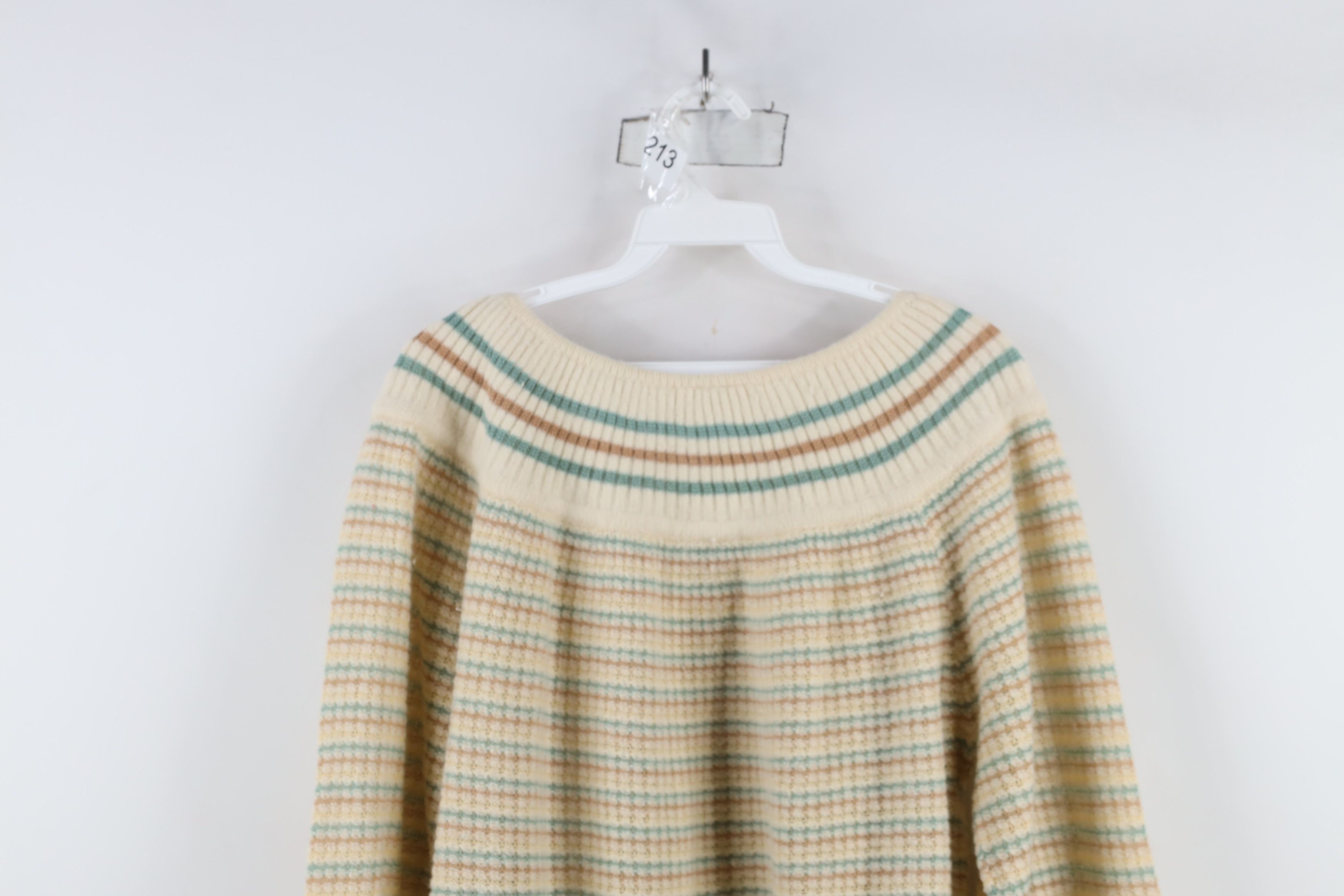 Vintage Vintage 70s Mid Century Modern MCM Lambswool Sweater Pastel Size M / US 6-8 / IT 42-44 - 9 Thumbnail