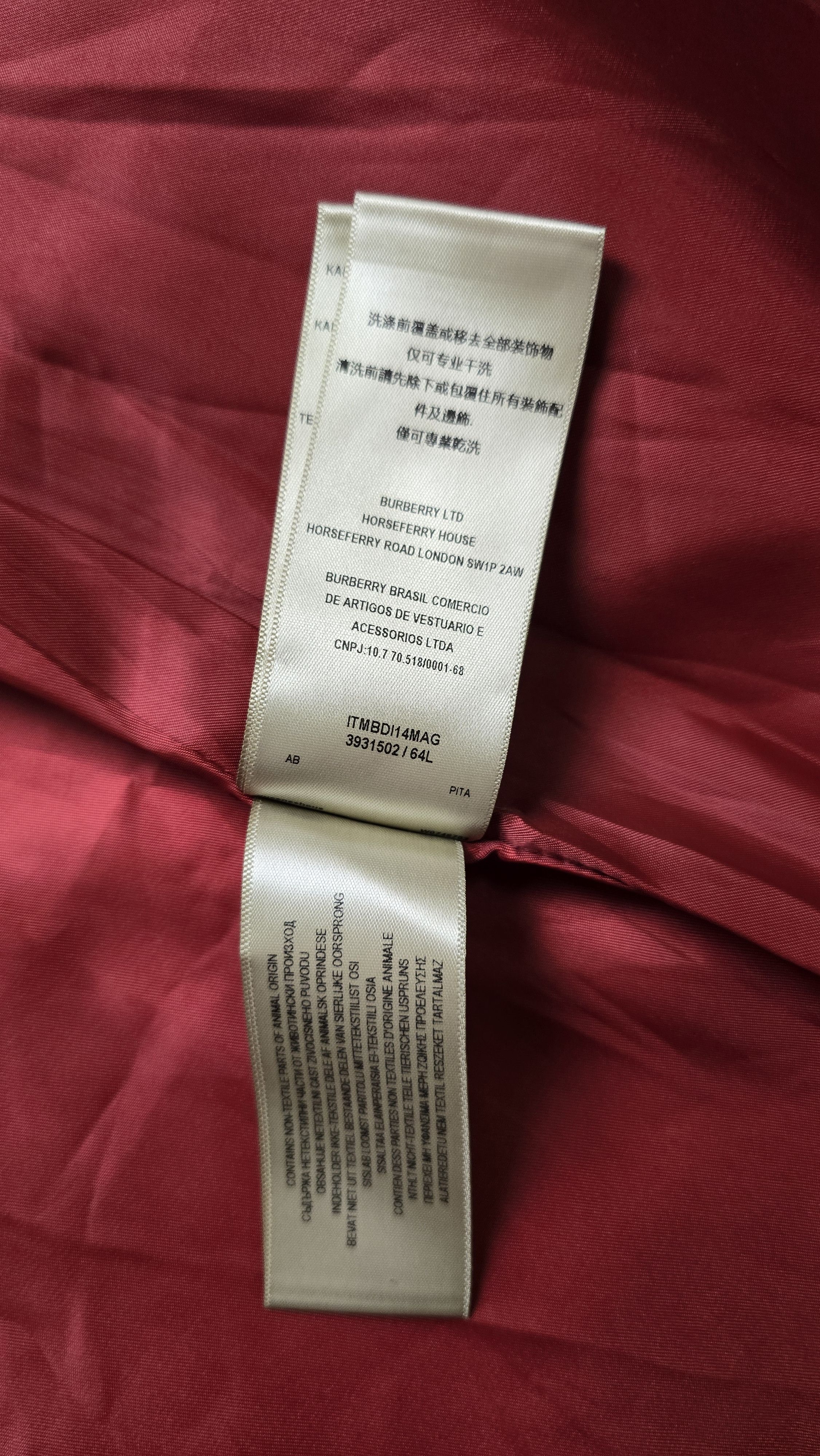 Burberry Burberry Women's Red Wool Belted Coat Size S / US 4 / IT 40 - 23 Thumbnail