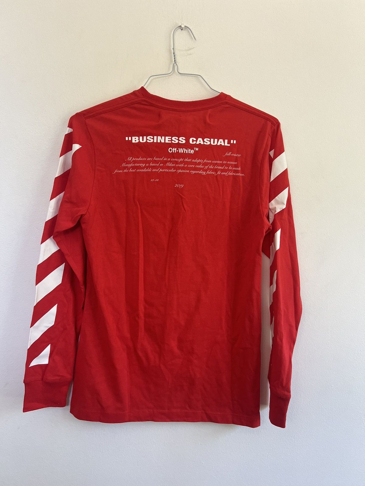 Off-White Off white Bernini Long sleeve TEE Size US S / EU 44-46 / 1 - 8 Thumbnail