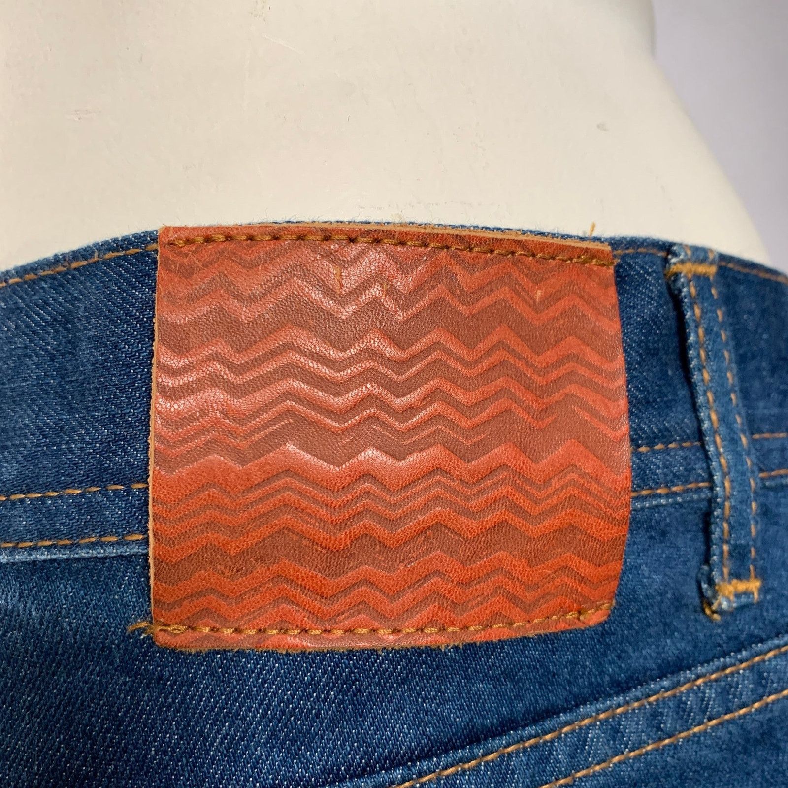 Missoni MISSONI Blue Contrast Cotton Straight Five Pockets Jeans Size US 39 - 4 Thumbnail