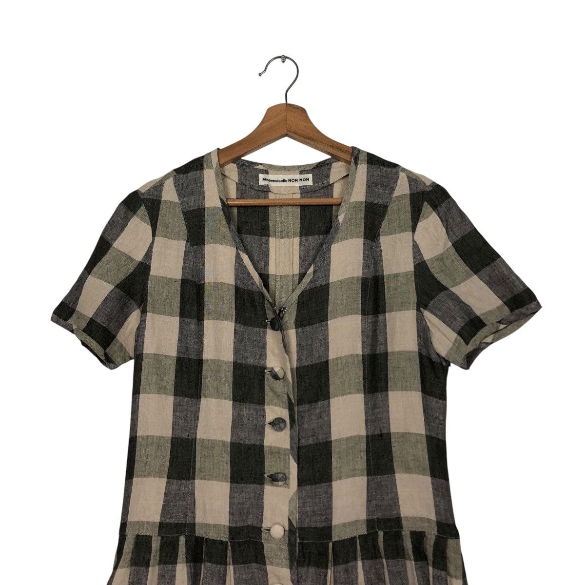 Issey Miyake 📌Vintage Gowns Mademoiselle Non Non Tartan Design Size M / US 6-8 / IT 42-44 - 4 Thumbnail