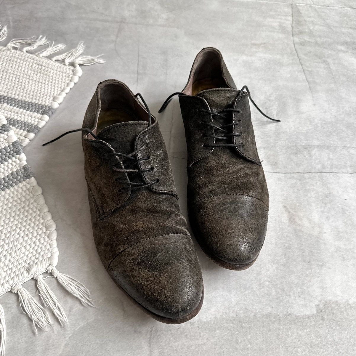 Dirk Bikkembergs RARE Moma Artisanal Waxed Suede Boots Guidi A1923 Vibe Size US 9.5 / EU 42-43 - 4 Thumbnail
