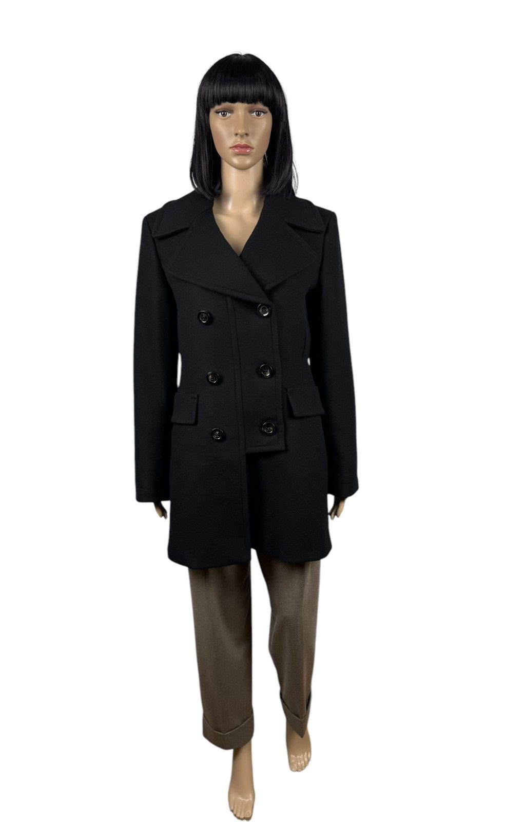 Sportmax Sportmax Wool Coat Double-Breasted Collared size S Size S / US 4 / IT 40 - 2 Thumbnail